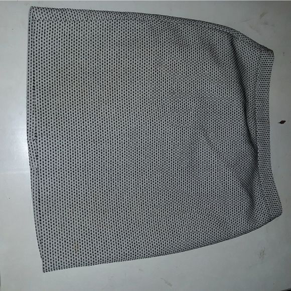 LOFT Skirt Mini Cream brown polka-dot Size 2 - Picture 5 of 5